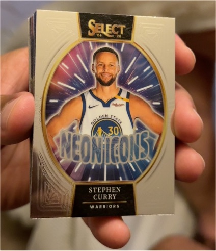 2024-25 Panini Select #20 Stephen Curry Neon Icons — front