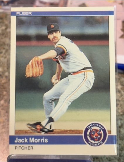 1984 Fleer #87 Jack Morris — front