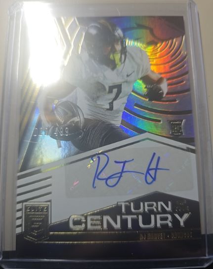 2025 Donruss Elite #TOC-RHA RJ Harvey Turn of the Century Autographs #/499 — front