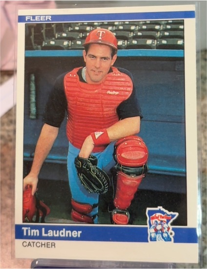 1984 Fleer #569 Tim Laudner — front