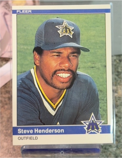1984 Fleer #612 Steve Henderson — front