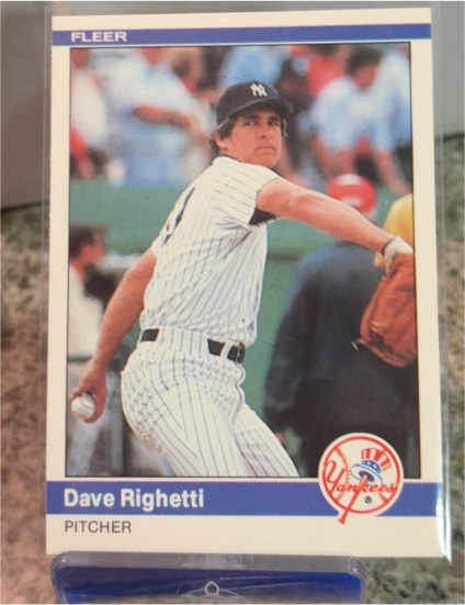 1984 Fleer #139 Dave Righetti — front