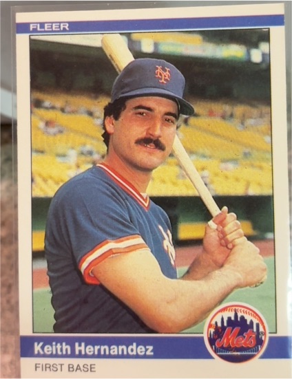 1984 Fleer #587 Keith Hernandez — front