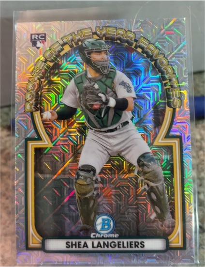 2023 Bowman Chrome #ROYF-10 Shea Langeliers Rookie of the Year Favorites Mojo — front