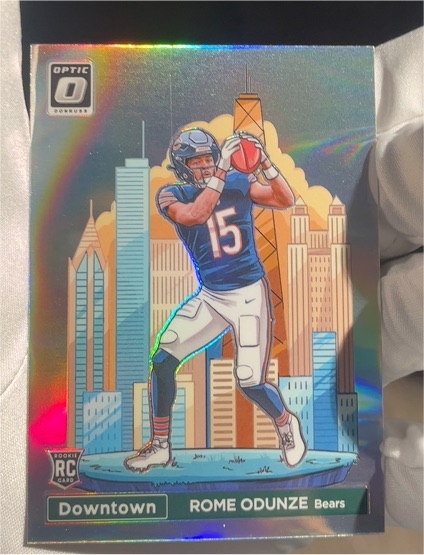 2024 Panini Donruss Optic Downtown #15 Rome Odunze Rookie Bears — front