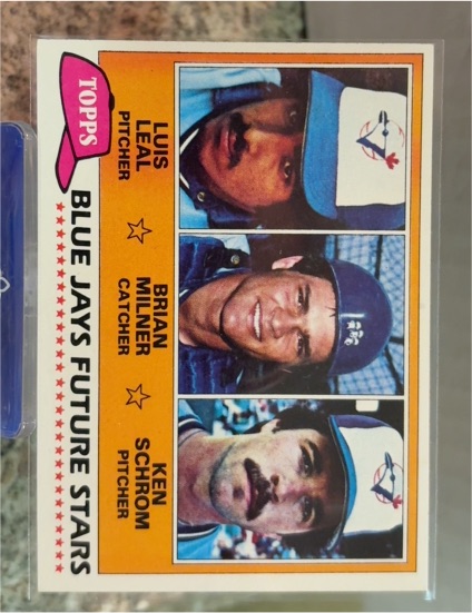 1981 Topps #577 Luis Leal / Brian Milner / Ken Schrom — front