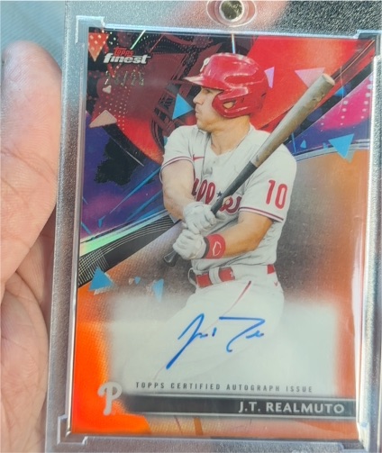 2021 Topps Finest #FARJ J.T. Realmuto — front