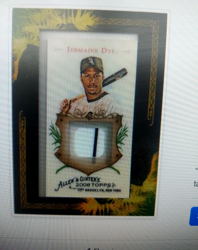 2008 Topps Allen & Ginter's Framed Mini Relics #AGR-JTD Jermaine Dye — front
