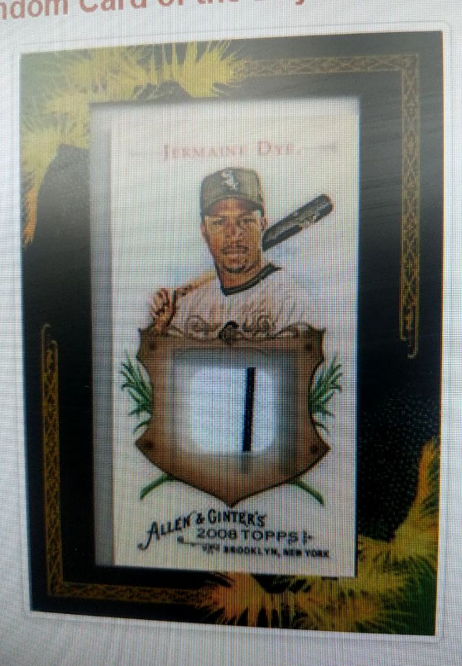 2008 Topps Allen & Ginter #AGR-JTD Jermaine Dye — front