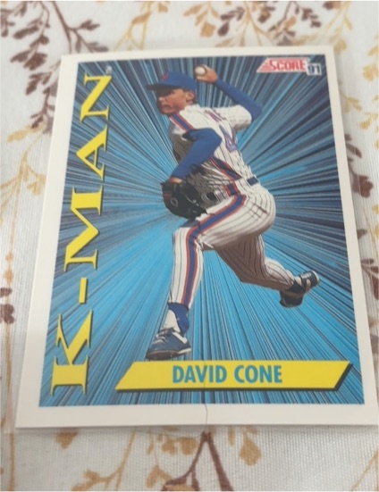 1991 Score #409 David Cone — front