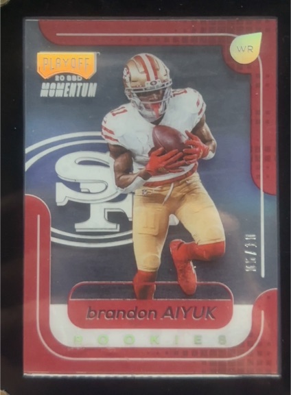 2020 Panini Chronicles Playoff Momentum #M-15 Brandon Aiyuk — front