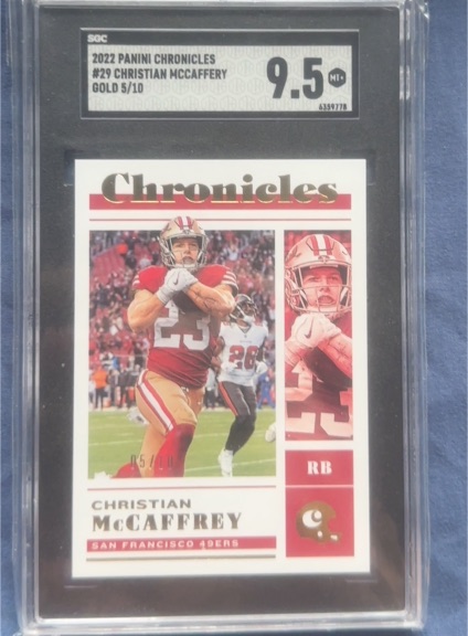 2022 Panini Chronicles #29 Christian McCaffrey — front