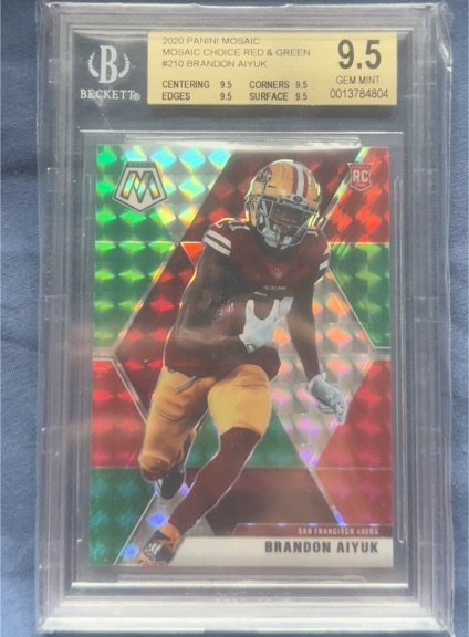2020 Panini Mosaic #210 Brandon Aiyuk — front