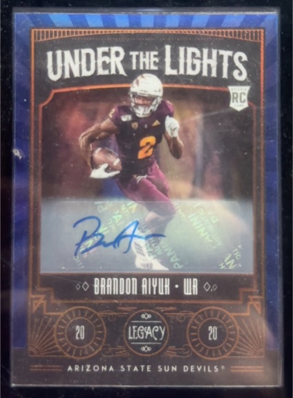 2020 Panini Legacy Under The Lights #UL-BA Brandon Aiyuk — front
