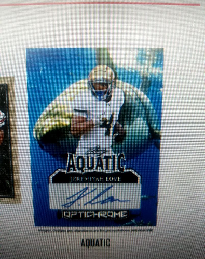2025 Leaf Signature Series Aquatic Jeremiah Love — front
