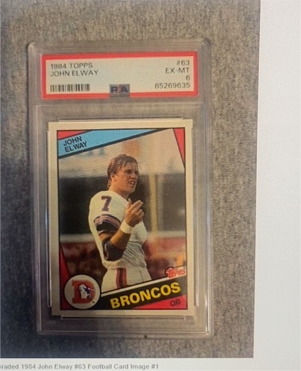 1984 Topps #63 John Elway — front