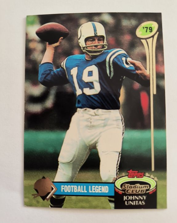 1992 Topps Stadium Club #3 Johnny Unitas — front