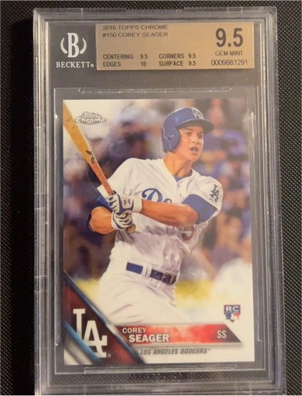 2016 Topps Chrome #150 Corey Seager — front
