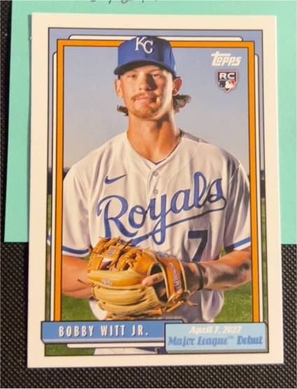 2022 Topps Archives - 1992 Topps Major League Debut #361 Bobby Witt Jr. — front
