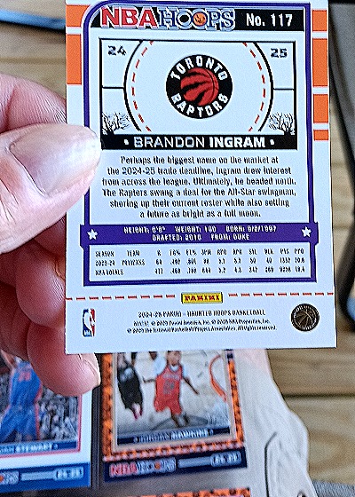 2024-25 Panini Haunted Hoops #117 Brandon Ingram — back