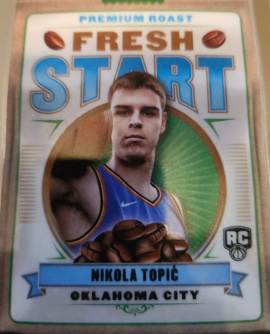 2024-25 Topps Chrome Fresh Start #FS-9 Nikola Topić — front