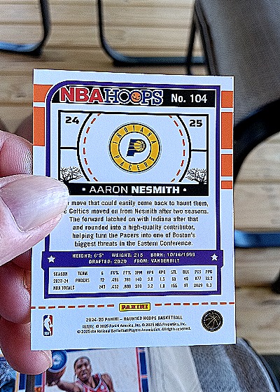2024-25 Panini NBA Hoops #104 Aaron Nesmith — back