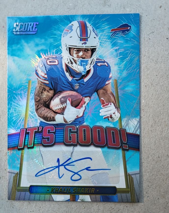 2025 Panini Score Football IT'S GOOD! Khalil Shakir Auto IGG-KSR — front