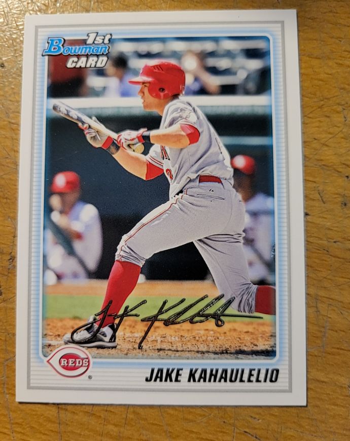 2010 Bowman #BP88 Jake Kahaulelio Prospects — front