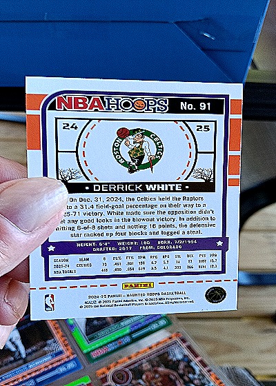 2024-25 Panini Haunted Hoops #24-25 Derrick White — back