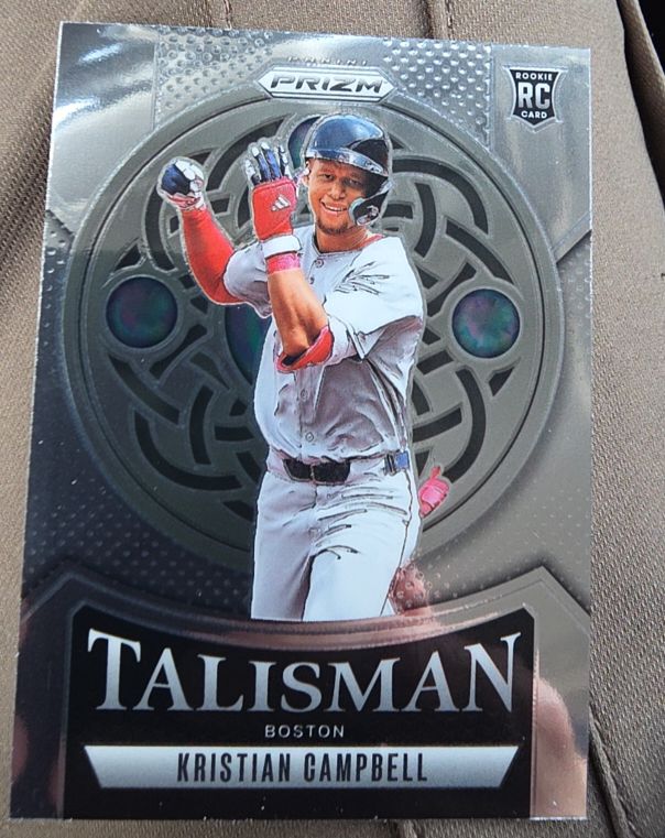 2025 Panini Prizm #1 Kristian Campbell Talisman Rookie Card — front