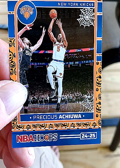 2024-25 Panini NBA Haunted Hoops Orange #80 Precious Achiuwa — front