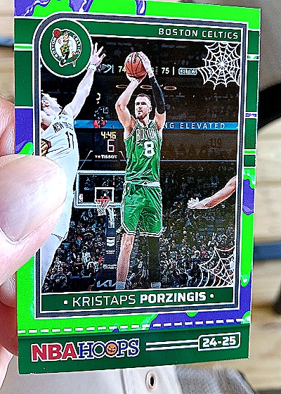 2024-25 Panini NBA Hoops Haunted Hoops #213 Kristaps Porzingis — front