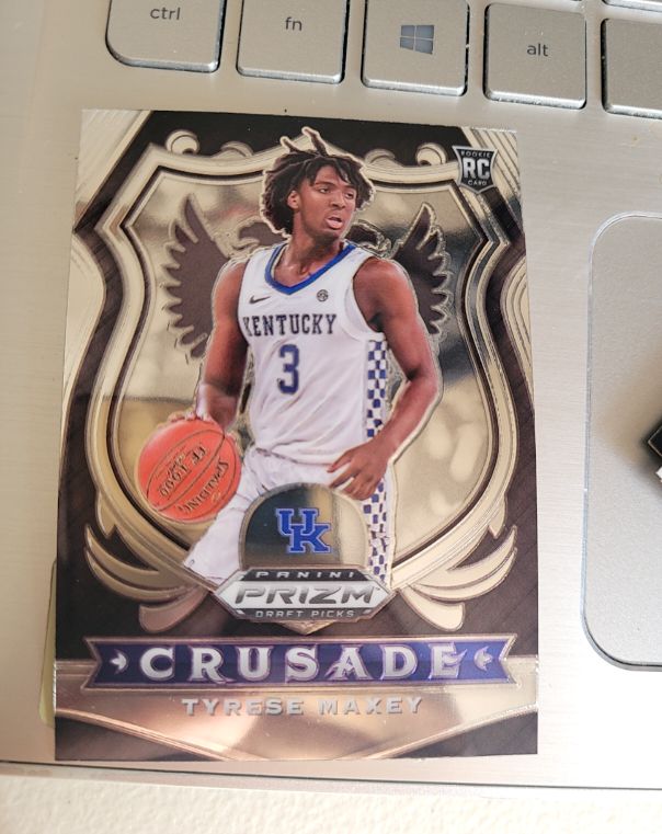 2020 Panini Prizm Draft Picks #94 Tyrese Maxey Crusade Rookie — front