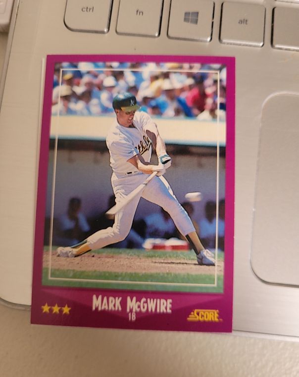 1988 Score #5 Mark McGwire — front