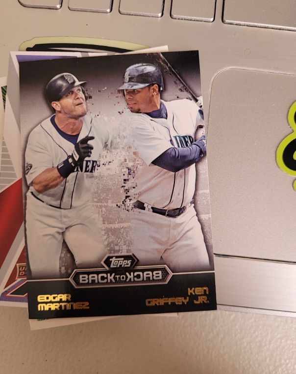 2016 Topps Back to Back #B2B-4 Edgar Martinez & Ken Griffey Jr. — front