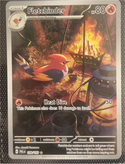 2023 Pokémon #199 Fletchinder Paldea Evolved — front