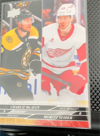 2024-25 Upper Deck Extended Series #700 Charlie McAvoy / Moritz Seider — front