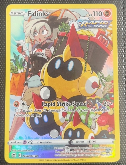 2022 Pokemon TCG Astral Radiance Trainer Gallery #TG07/TG30 Falinks — front
