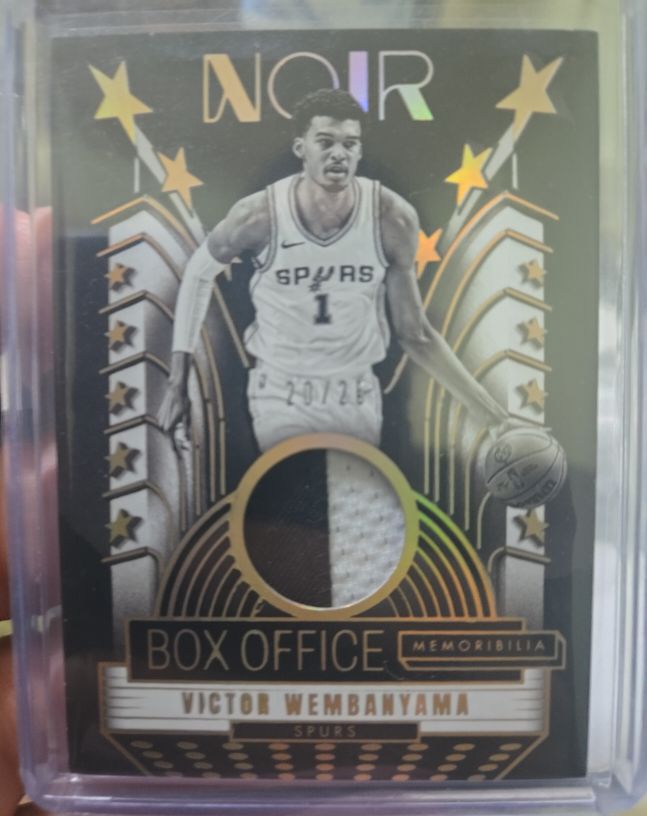 2024-25 Panini NOIR Box Office Memorabilia #Victor Wembanyama — front