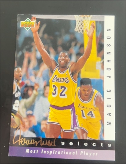 1992-93 Upper Deck Jerry West Selects #JW7 Magic Johnson — front