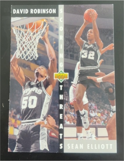 1992-93 Upper Deck #505 David Robinson / Sean Elliott — front