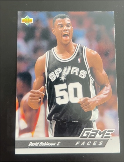 1992-93 Upper Deck #496 David Robinson — front