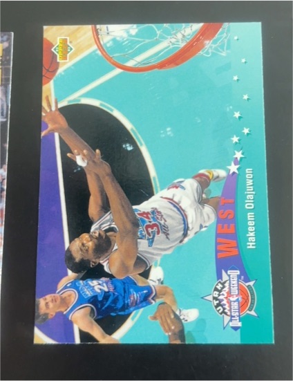 1992-93 Upper Deck #444 Hakeem Olajuwon All-Star — front