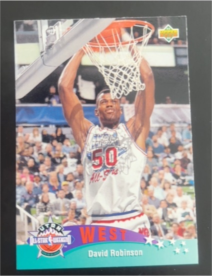 1992 Upper Deck #436 David Robinson — front