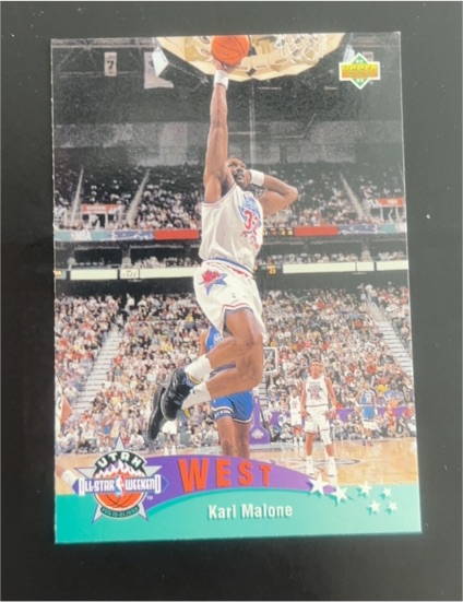1992-93 Upper Deck #434 Karl Malone All Star — front