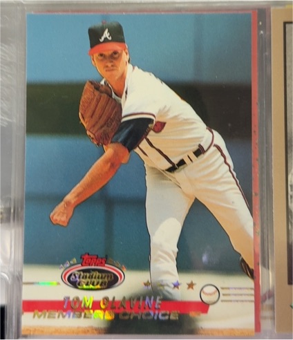 1993 Topps Stadium Club Members Choice #296 Tom Glavine — front