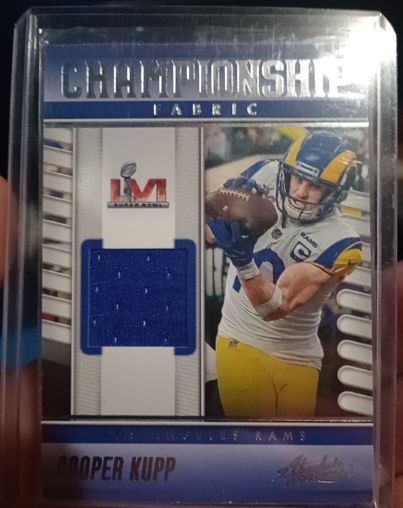 2023 Panini Absolute #CF-1 Cooper Kupp Championship Fabric — front