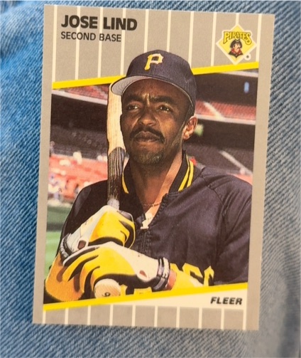 1989 Fleer #214 Jose Lind — front