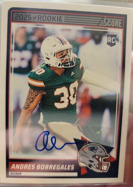 2025 Panini Score #76 Andres Borregales — front