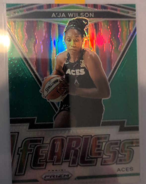2021 Panini Prizm WNBA #4 A'ja Wilson Fearless Insert — front